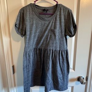 Vintage Forever 21 Gray Heathered Pocket Tee Dress